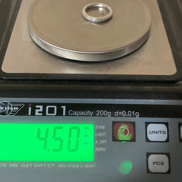 Judith Ripka Sterling Silver 925 Wedding Band Ring Size 9 - Picture 5 of 5